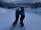 Инструкторы горнолыжных курортов в Сочи исполнили вальс на сноубордах 