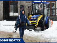 Снегопад парализовал дороги в Красной Поляне