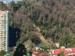 Очередной оползень угрожает жилым домам в Сочи