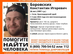 Важна любая информация: в Сочи пропал человек
