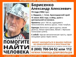 Пенсионер пропал с остановки Сочи