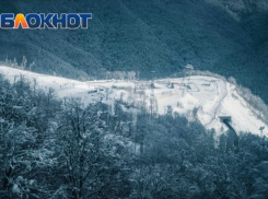 35 сантиметров снега выпало в горах Сочи за сутки
