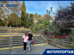 В конце ноября на улицах Сочи тепло и ярко, как летом