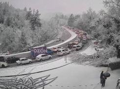 Снег и гололед парализовали движение в Сочи