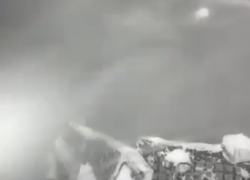 Сильная метель в горном кластере Сочи попала на видео 