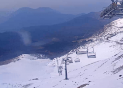 40 сантиметров достигла высота снежного покрова в горах Сочи