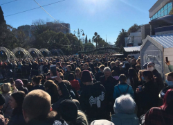 Несанкционированный митинг прошел в Сочи