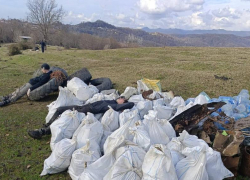 Жители Сочи очистили поля Дурнабела от двух тонн мусора