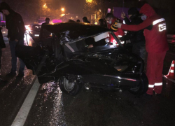 Ночное ДТП на трассе