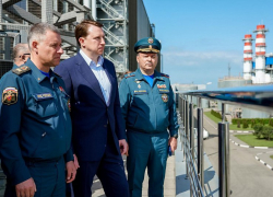 Мэр Сочи проконтролировал как прошли пожарно-тактические учения на Адлерской ТЭС