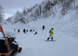 Очередная лавина сошла в горах Сочи