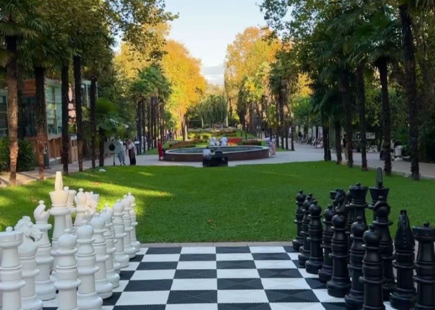 Ростовые шахматы появились в парке «Ривьера» Сочи