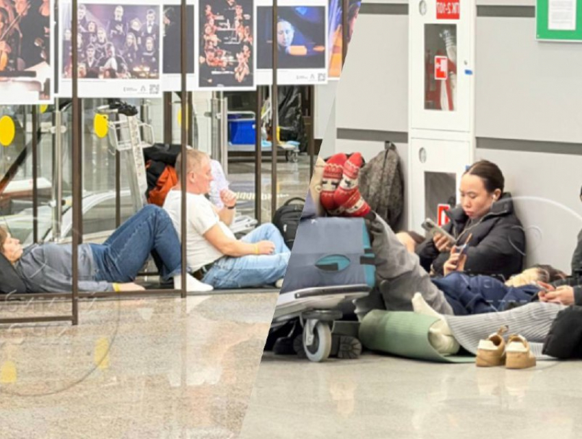 Тысячи пассажиров застряли в аэропорту Сочи из-за массированной атаки ВСУ в День защитника Отчества