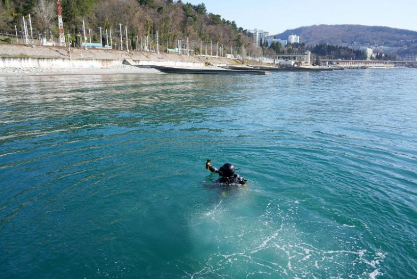 Водолазы обследовали акваторию Сочи