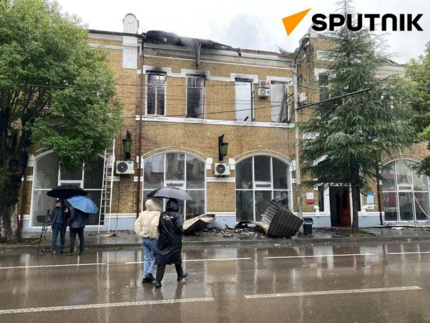 В пожаре, который произошел в картинной галерее Абхазии, пострадали не только экспонаты 