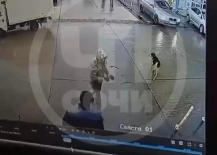 Мужчина зарезал ножом собаку на рынке Сочи